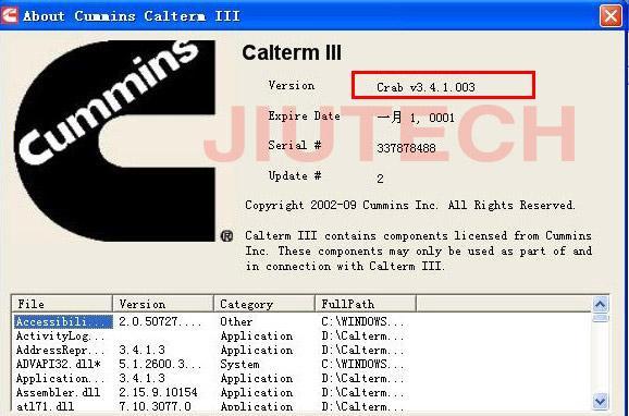 풀세트 굴삭기 스캐너 용 Cummins Insite Inline5 + 노트북 + Calterm