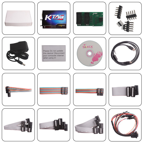 ktag k 꼬리표 ecu 프로그램하 장비 포장 명부