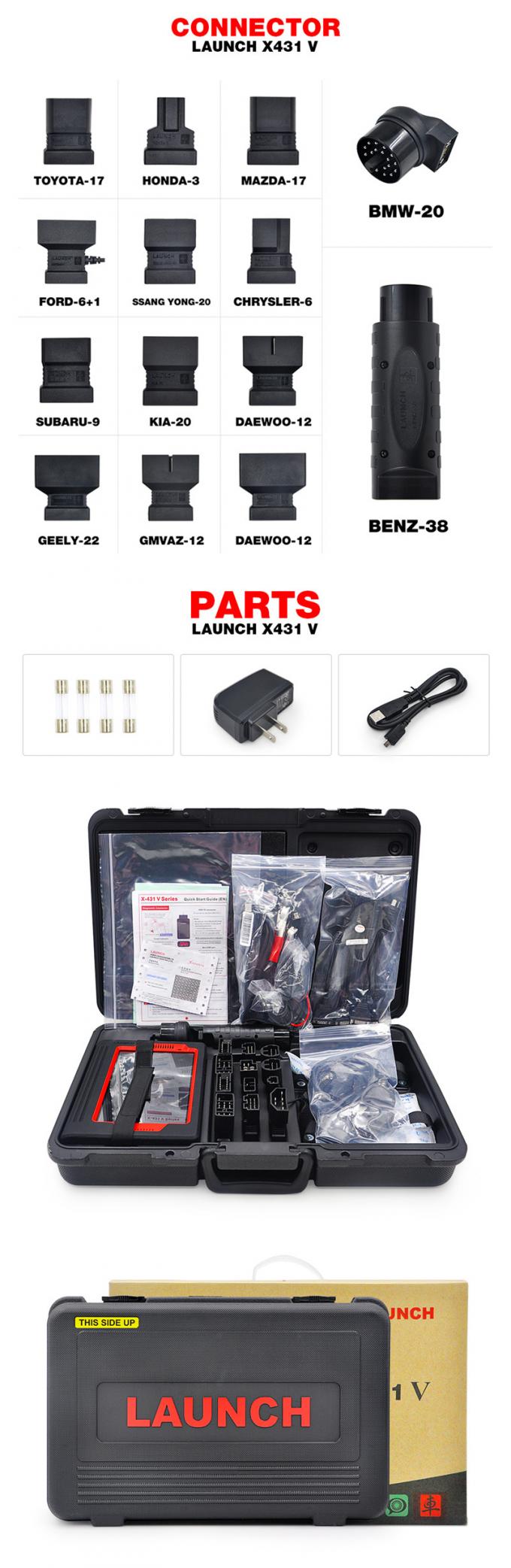 X431 V-8 인치 세계적인 버전 발사 X431 V-8 인치 세계적인 버전 가득 차있는 ECU 체계 진단 스캐너 x-431 V Bluetooth/Wi