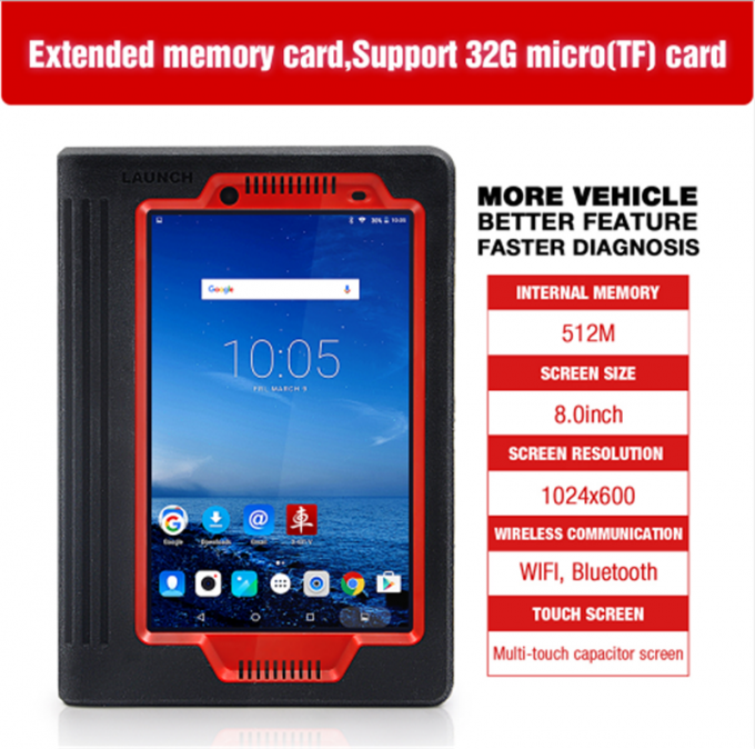 X431 V-8 인치 발사 X431 V-8 인치 버전 Bluetooth/와이파이 가득 차있는 체계 자동 OBD2 진단 기구 다 언어 온라인으로 위로
