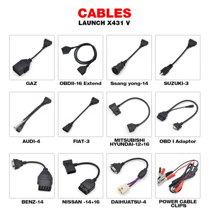 X431 V-8 인치 발사 X431 V-8 인치 버전 Bluetooth/와이파이 가득 차있는 체계 자동 OBD2 진단 기구 다 언어 온라인으로 위로
