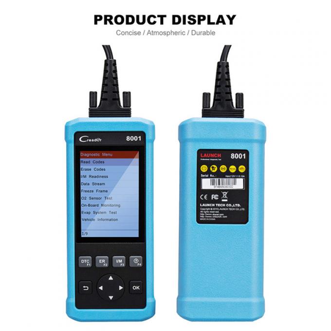 발사 DIY 부호 독자 CReader 8001 기름 EPB 리셋 기능 크롬 8001를 가진 가득 차있는 OBD 진단 기구 지원 아BS SRS 체계