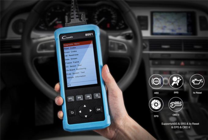 발사 DIY 부호 독자 CReader 8001 기름 EPB 리셋 기능 크롬 8001를 가진 가득 차있는 OBD 진단 기구 지원 아BS SRS 체계
