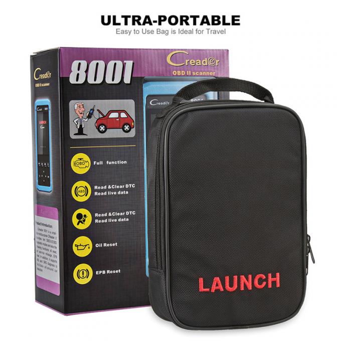 발사 DIY 부호 독자 CReader 8001 기름 EPB 리셋 기능 크롬 8001를 가진 가득 차있는 OBD 진단 기구 지원 아BS SRS 체계