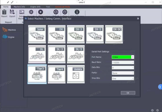 Uvim Excavator Diagnostic Tool