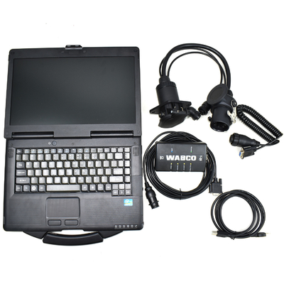 For Wabco Kit Diagnostic Tool WDI ABS EBS Truk Bus Automatic Diagnostic Interface For Wabco Diagnosis+Cf53 Laptop