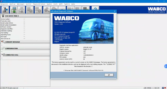 For Wabco Kit Diagnostic Tool WDI ABS EBS Truk Bus Automatic Diagnostic Interface For Wabco Diagnosis+Cf53 Laptop