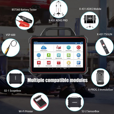 Launch X-431 PAD VII Get Free CRP123X PAD 7 Elite Automotive Diagnostic Tool Calibration  Support Online Coding Programming and ADAS Full System Vehicle Coverage