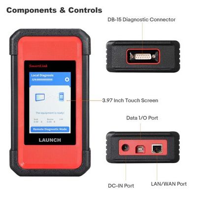 LAUNCH X431 PRO3S+ SmartLink HD for 12V&24V Diesel&Gasoline Support Bi-Directional Scan Tool, Topology Mapping diagnosis