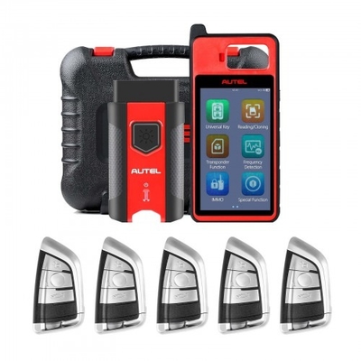utel MaxiIM KM100 KM100E Universal Key Generator Plus 5pcs Autel Razor Style Universal Key Compatible with 700+ Car Makes