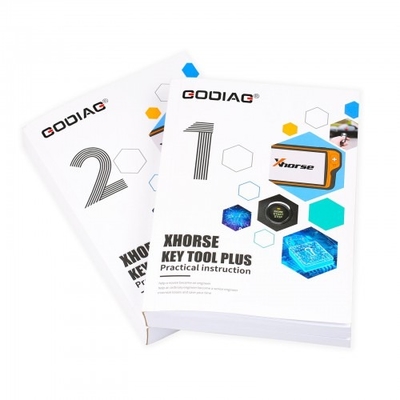 Xhorse VVDI Key Tool Plus Pad wtih GODIAG Practical Instruction 1&2 Two Books Get Free One Year Unlimited MB and ID48 96bit Tokens
