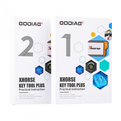 Xhorse VVDI Key Tool Plus Pad wtih GODIAG Practical Instruction 1&2 Two Books Get Free One Year Unlimited MB and ID48 96bit Tokens