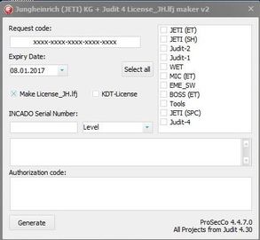 Jungheinrich Forklift diagnostic tool Judit-4 License_JH.lfj file Maker and keygen v2 License file includes all Projects