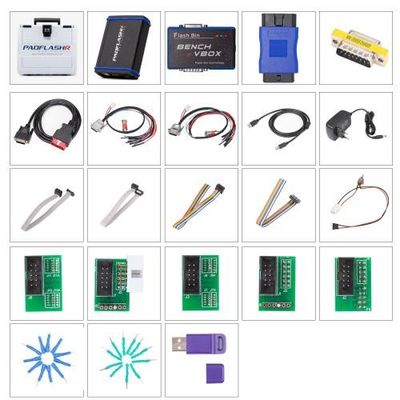 Newest PADFLASH PADFLASHR Full Version ECU TCU Programmer with USB Dongle OBD Bench Boot Supports Checksum VR Files