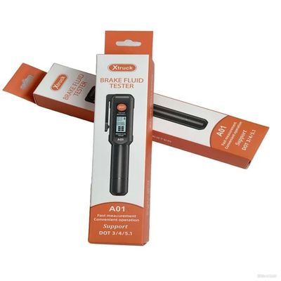 Digital Brake Fluid Tester with 155mm*30mm*25mm Size 38.5g Weight and 0~50°C Usage Environment for Accurate Brake Oil Testing