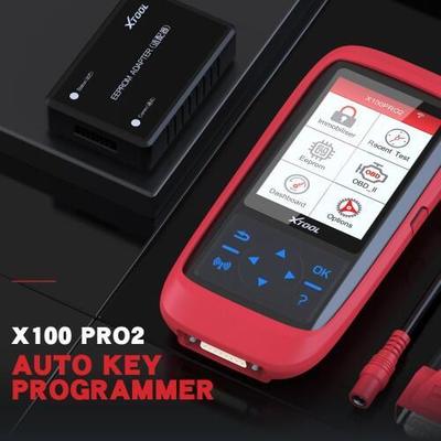 XTOOL X100 Pro2 OBD2 Auto Key Programmer Mileage Adjustment Tool Including EEPROM Code Reader Online Update Multi-language