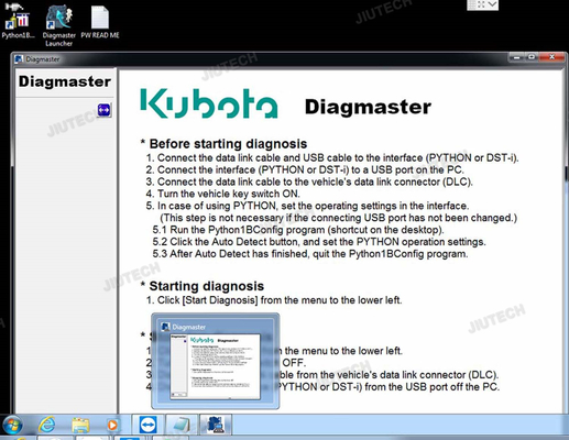 FOR KUBOTA DIAGNOSTIC KIT PYTHON FOR KUBOTA DIAGMASTER PYTHON INTERFACE KUBOTA TAKEUCHI DIAGNOSTIC TOOL WITH CF53 LAPTOP