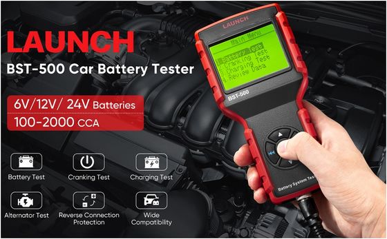 LAUNCH BST-500 | 6V/12V/24V Battery & Charging System Analyzer | 100-2000 CCA Load Tester