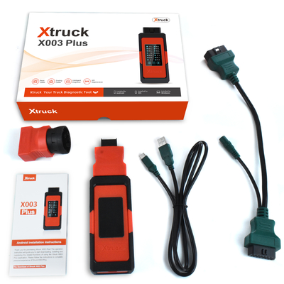 Xtruck X003 플러스 트럭 진단 도구 Cummins/Volvo/Scania를 위한 오류 코드 및 데이터 스트림을 읽는다