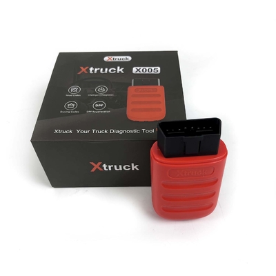 Xtruck X005 중형 트럭 OBD 스캐너 8 OBDII 테스트 모드 2 년 무료 업데이트 및 오류 코드를 읽습니다