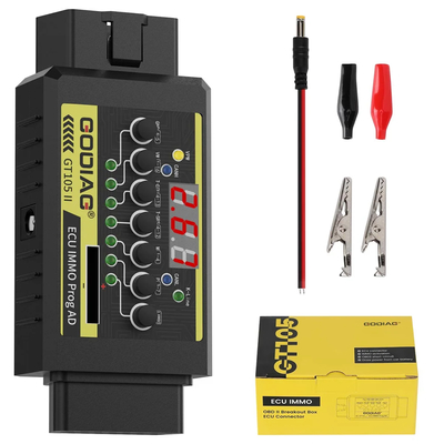 GODIAG GT105 II ECU IMMO 프로그래밍 AD 브레이크 아웃 박스 ECU 커넥터 GT105 II (전압 알람 프롬프트 기능 포함)
