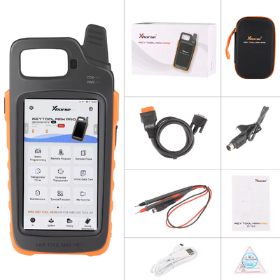 Xhorse VVDI Key Tool Max Pro with MINI OBD Tool 기능, 다중 언어 지원, CAN FD/전압 및 누설 전류
