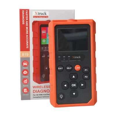 Xtruck 819 OBD2 진단 도구, 9가지 주요 프로토콜 지원, 2.8인치 IPS 디스플레이 및 16핀 OBDII 커넥터
