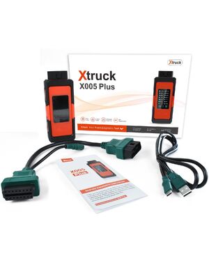 Xtruck X005 Plus Mobile App Diagnostic Tool Bluetooth ECU Flash Scanner Live Data, DPF Regen for Heavy Duty Trucks Shacman/FAWDE/Sinotruk/Dongfeng