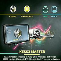 해양 및 PWC 프로토콜을 갖춘 AlienTech KESS3 ECU 프로그래머, Obd 벤치부트 튜닝 및 다국어 지원