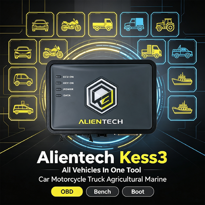 Alientech KESS V3 ECU 튜닝 플랫폼 (트리플 모드 OBD, 벤치, 부트 지원, 7배 빠른 마이크로프로세서 및 10배 빠른 파일 전송)