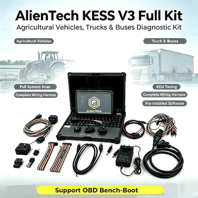 Alientech KESS3 ECU 프로그래밍 도구 OBD 벤치 부트 튜닝 다국어 인터페이스와 12개월 무료 구독