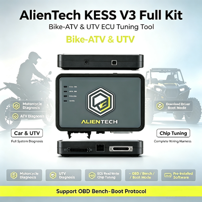 Alientech KESS3 ECU 프로그래머 (다국어 인터페이스, OBD, 벤치, 부트 튜닝 및 1년 보증 포함)