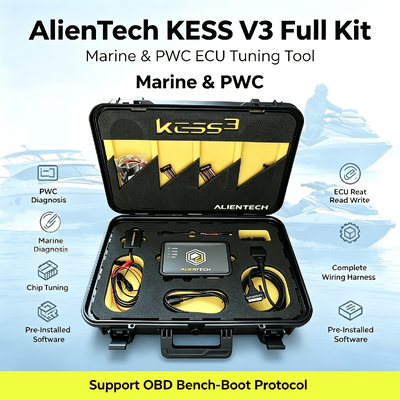 Alientech KESS3 ECU 프로그래머 진단 장치 (해양 PWC 튜닝 OBD 벤치 부트 및 12개월 무료 구독 포함)