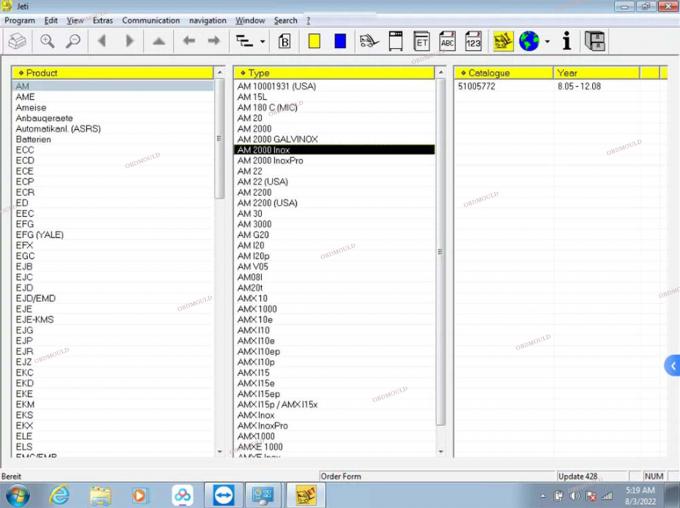 F110 쥬디트 인카도 박스를 위한 태블릿 4 포크리프트 진단 도구 4.37 소프트웨어 부품 카탈로그 유디트 ET EN 진단 도구 33